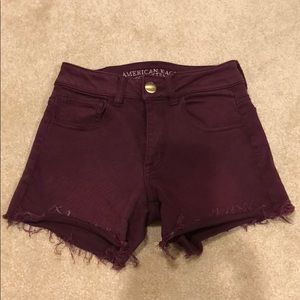 American Eagle hi-rise shortie Shorts